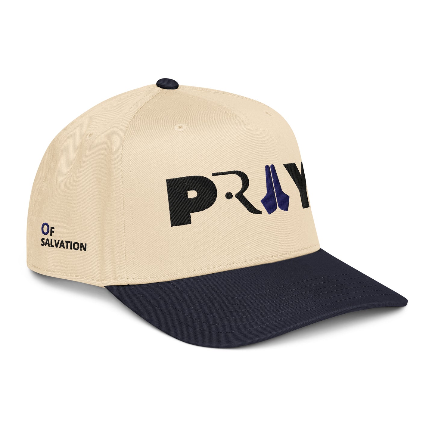 PRAY HAT NAVY LEFT SIDE