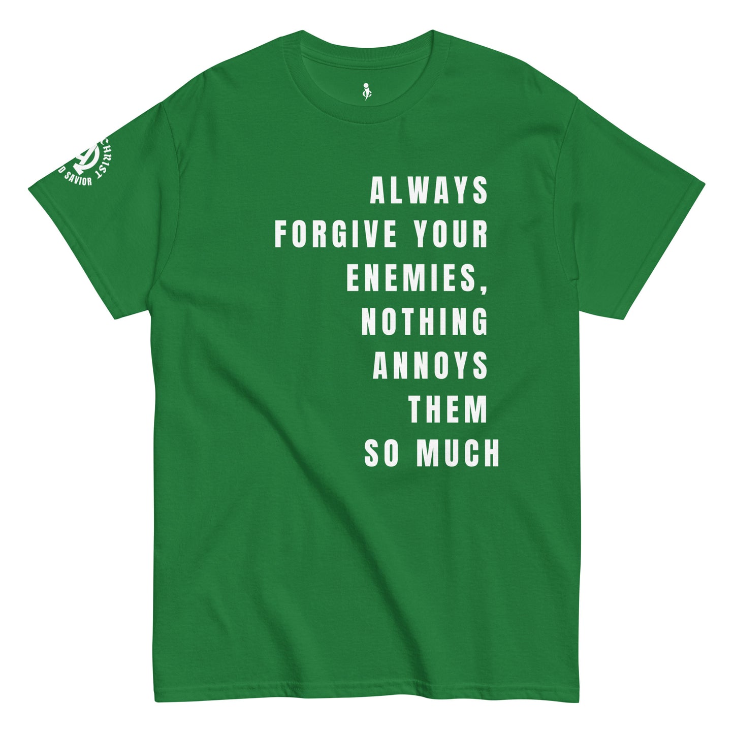 Forgiveness Tee turf green front view