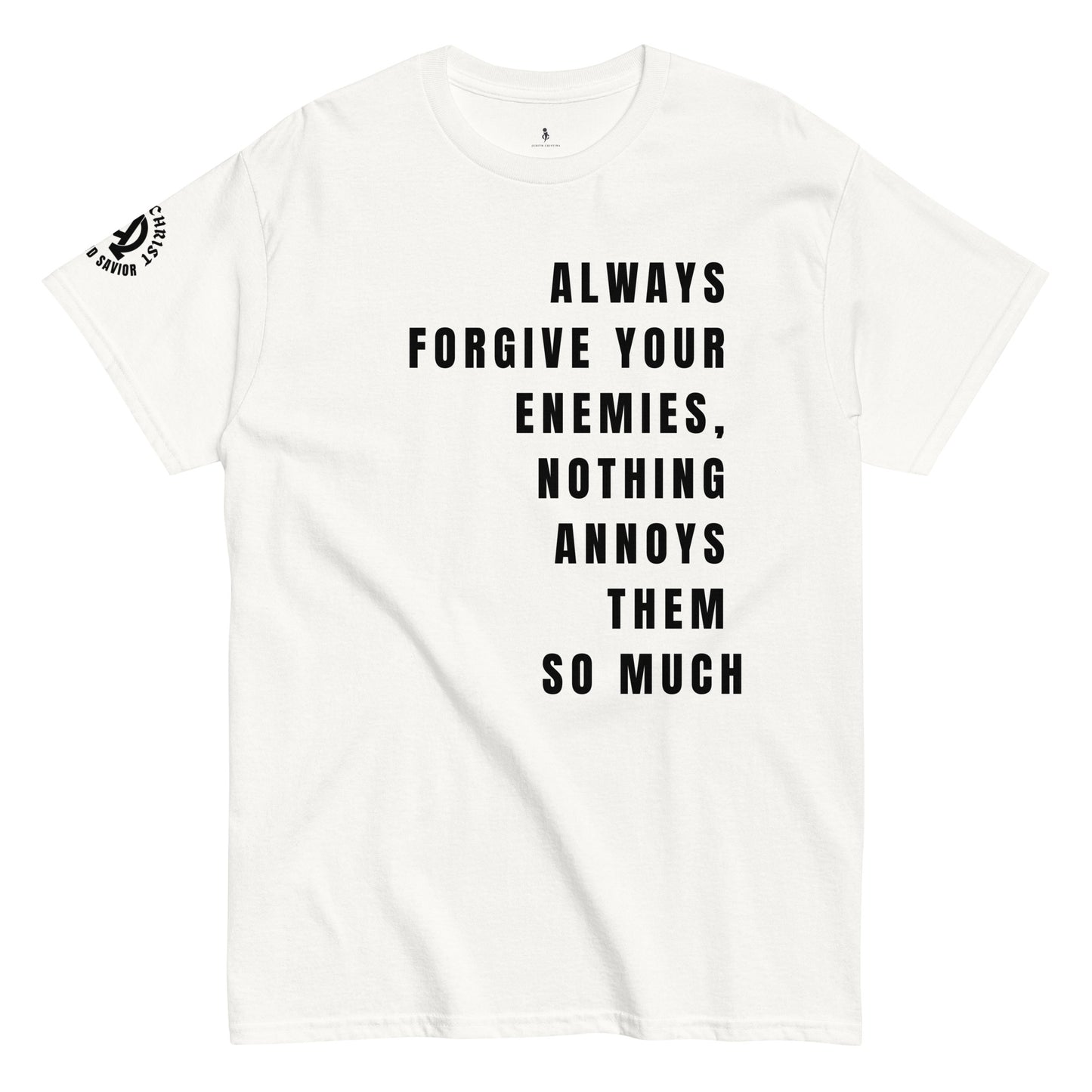 Forgiveness Tee white front view