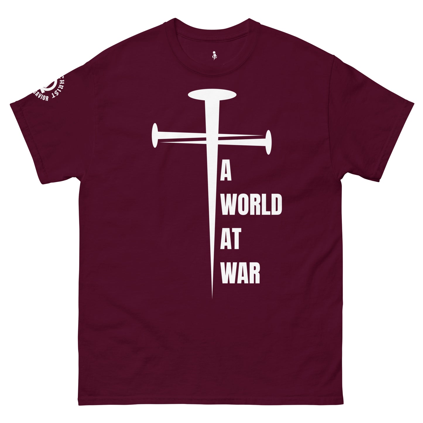 A World at War Tee marron front view 
