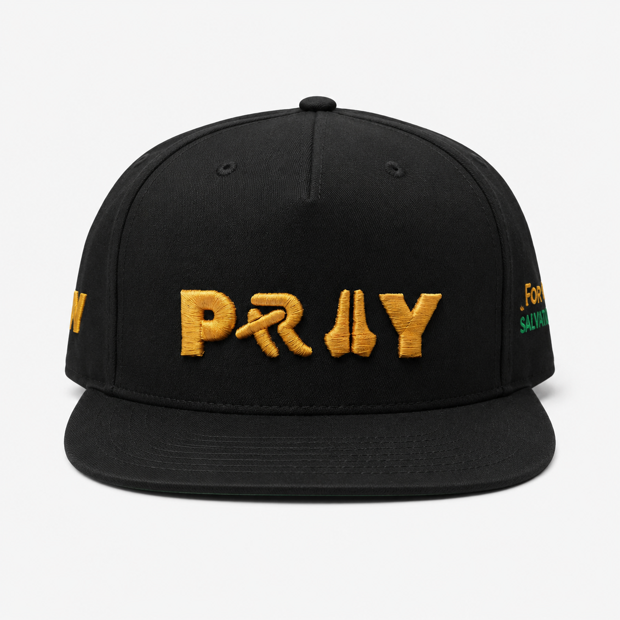 PRAY GOLDEN EDITION BLACK FRONT VIEW 