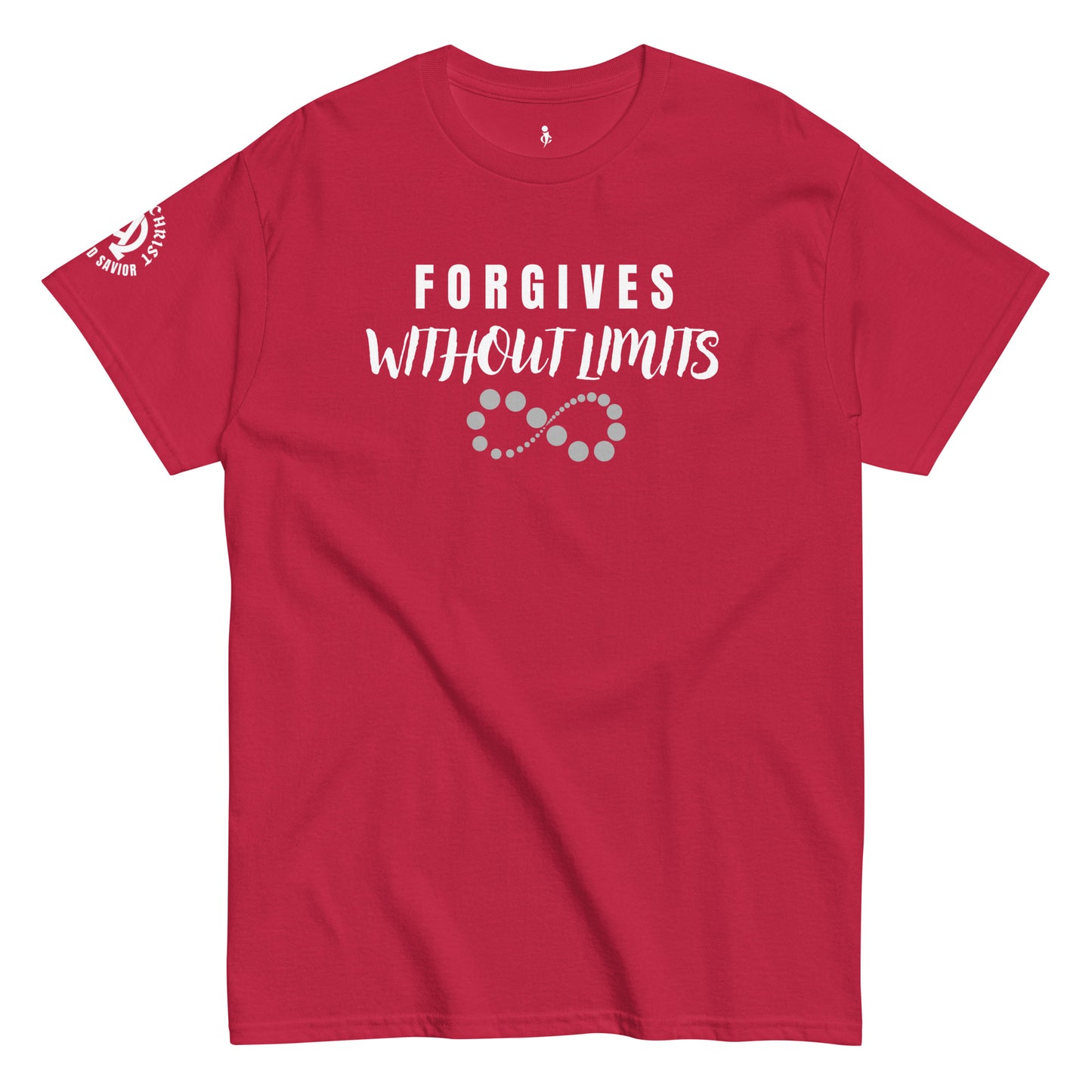 FORGIVES WITHOUT LIMITS TEE red front view