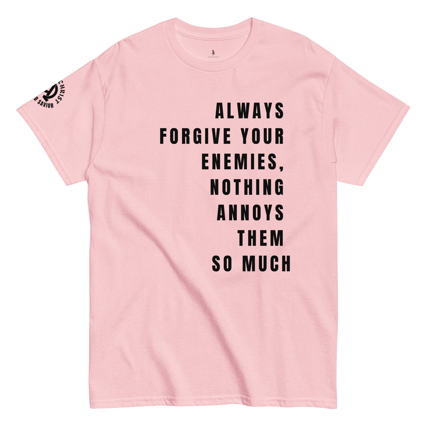 Forgiveness Tee light pink front view