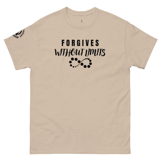 Forgives – Strength in Grace Tee sand front view 