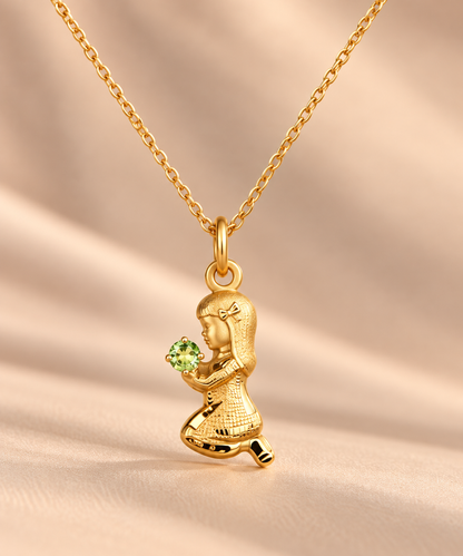 Before You Were Born Birthstone Prayer Necklace
