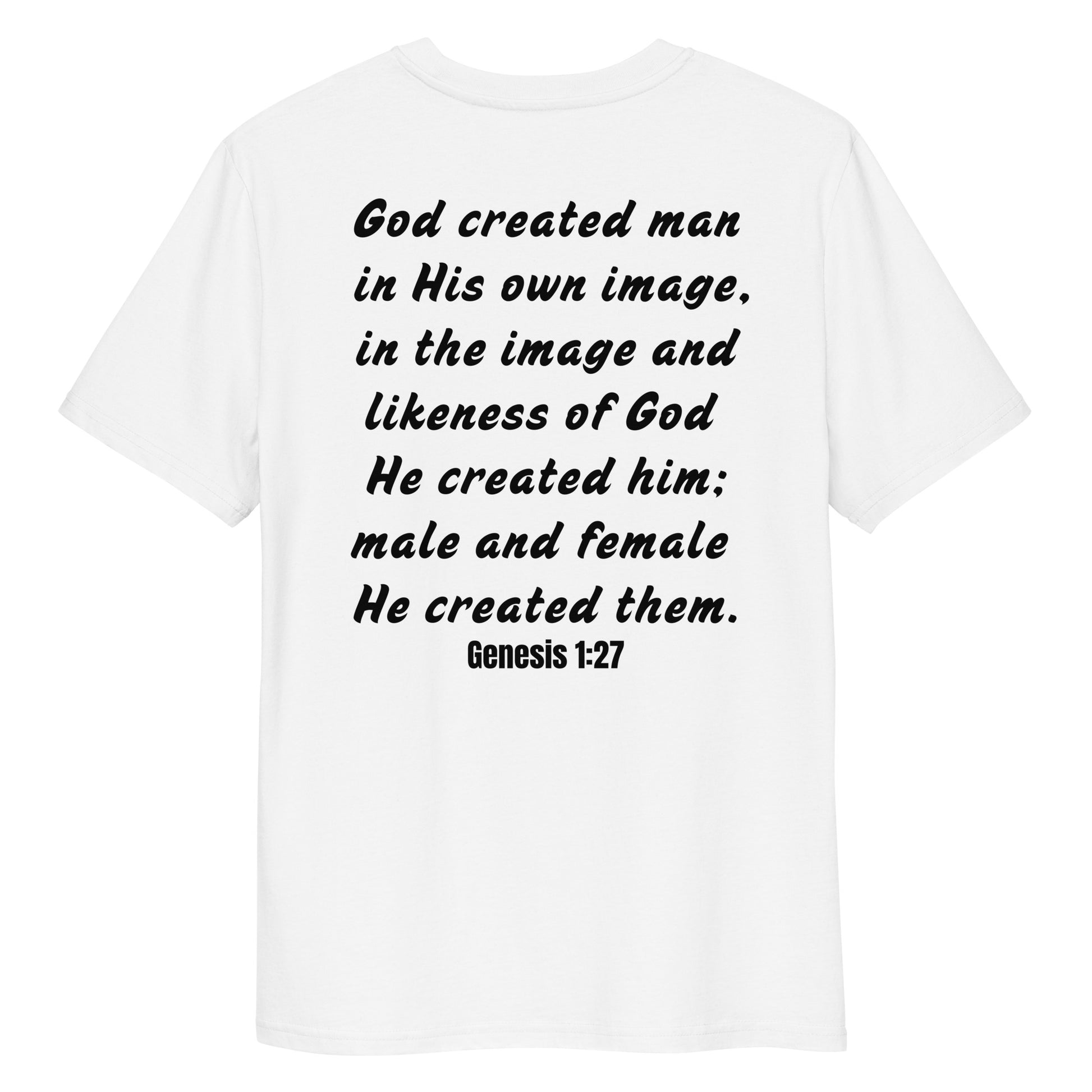 Imago Dei Tee back view white
