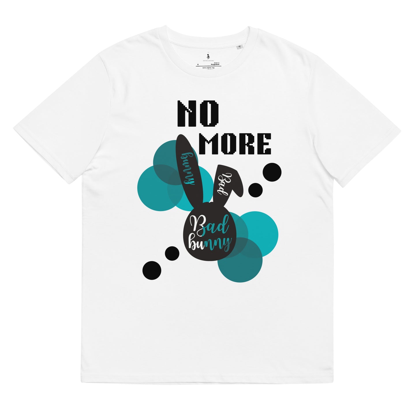 No More Bad Rabbit Tee white front view