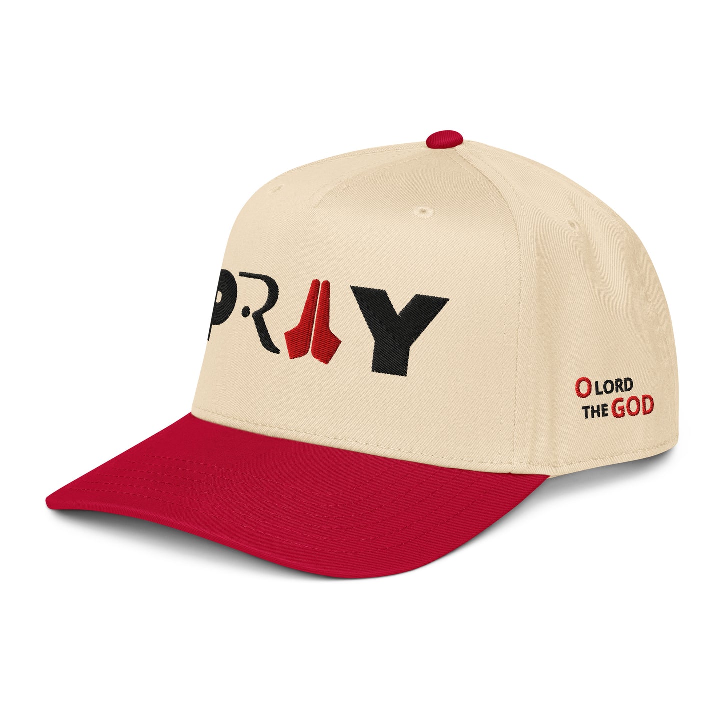 PRAY HAT RED  RIGTH SIDE VIEW 