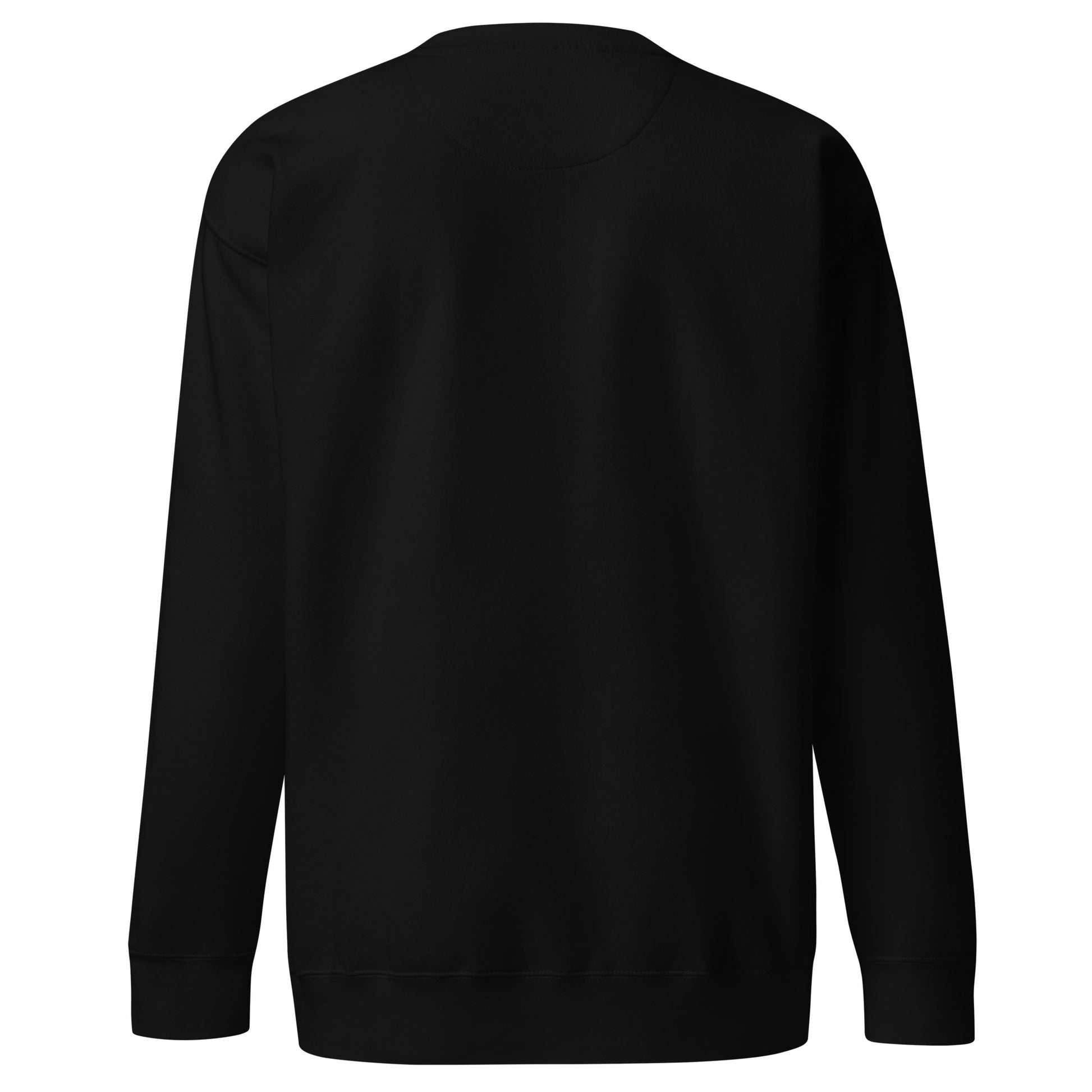 Private ≠ Public statement crewneck black bold privacy sweatshirt back view 