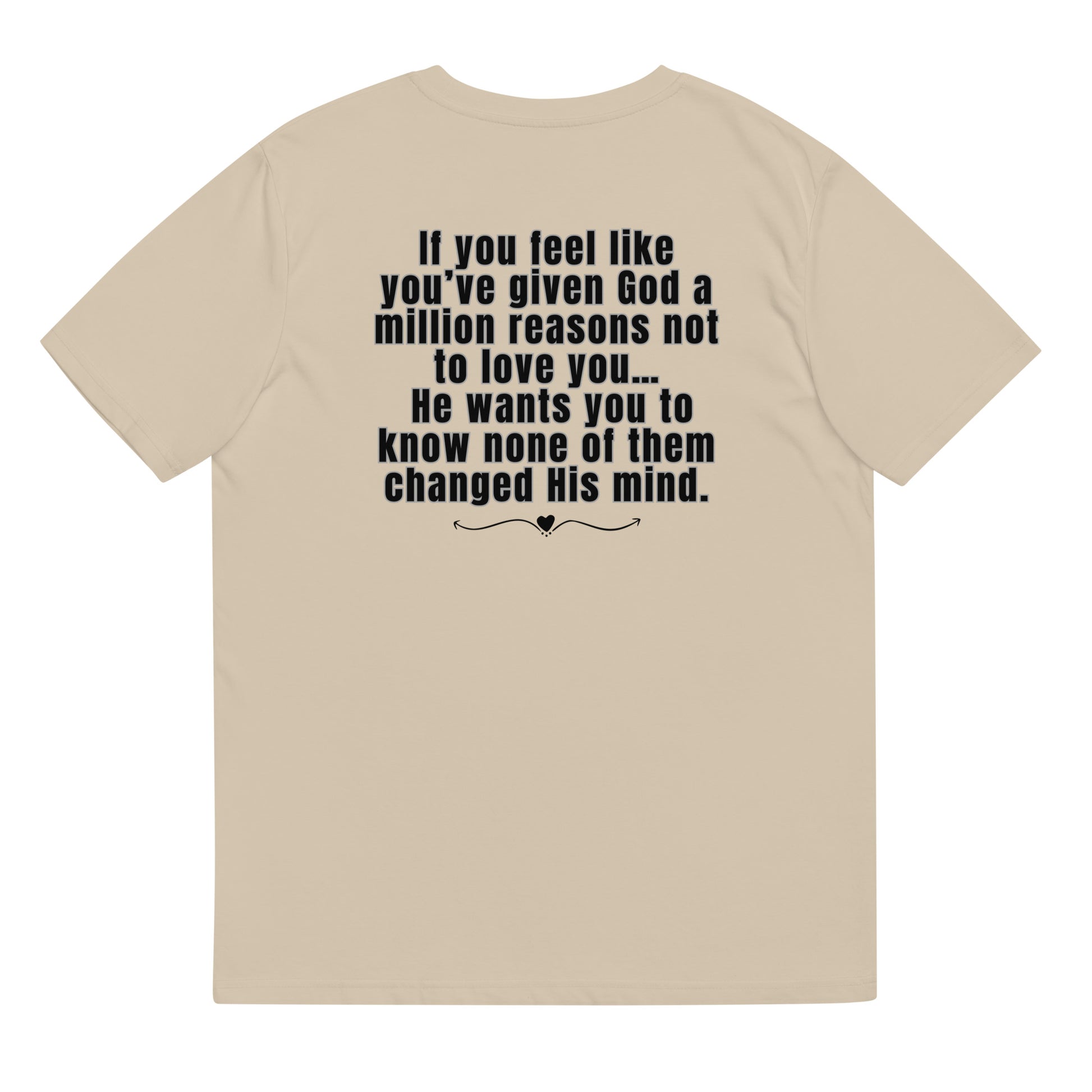 Read the Back/A Message for You. TEE SAND BACK VIEW 