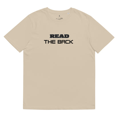 Read the Back/A Message for You. TEE SAND FRONT VIEW 