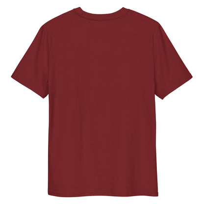 Today I Deserve Flowers Tee burgundy back view 