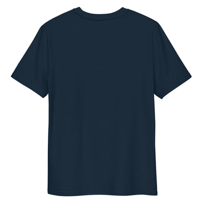 Today I Deserve Flowers Tee dark blue back view 