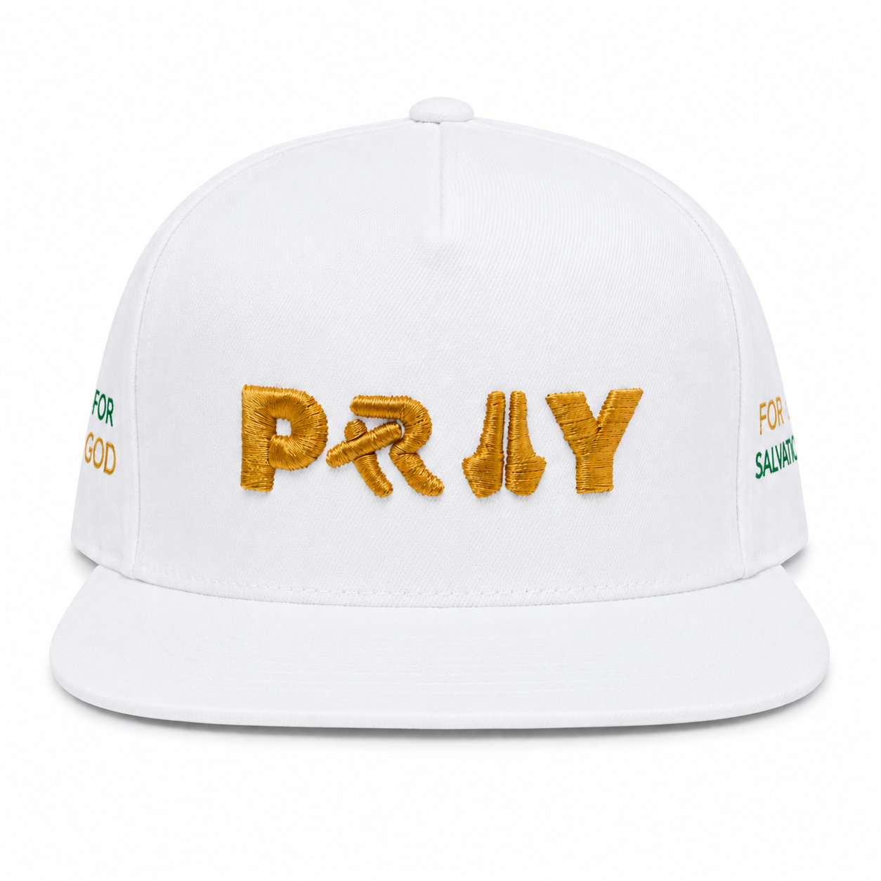 PRAY GOLDEN EDITION WHITE FRONT  VIEW 