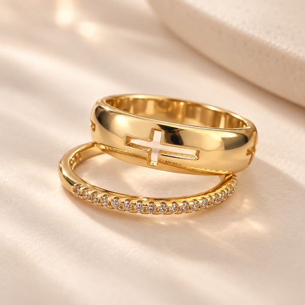 The Blessed Cross Ring Set