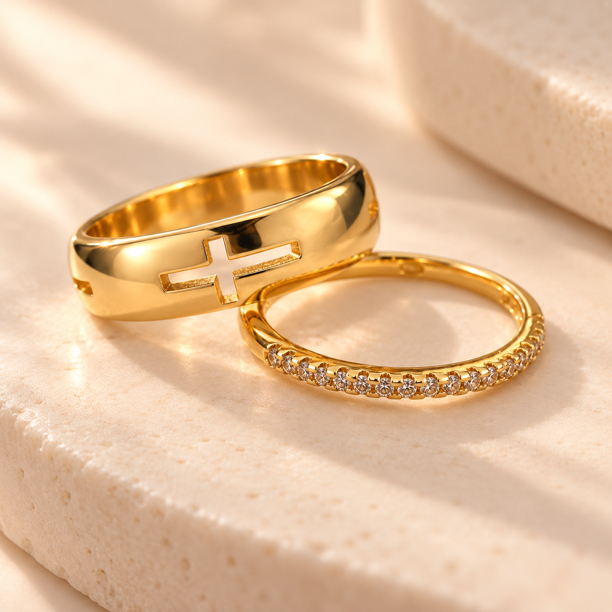 The Blessed Cross Ring Set