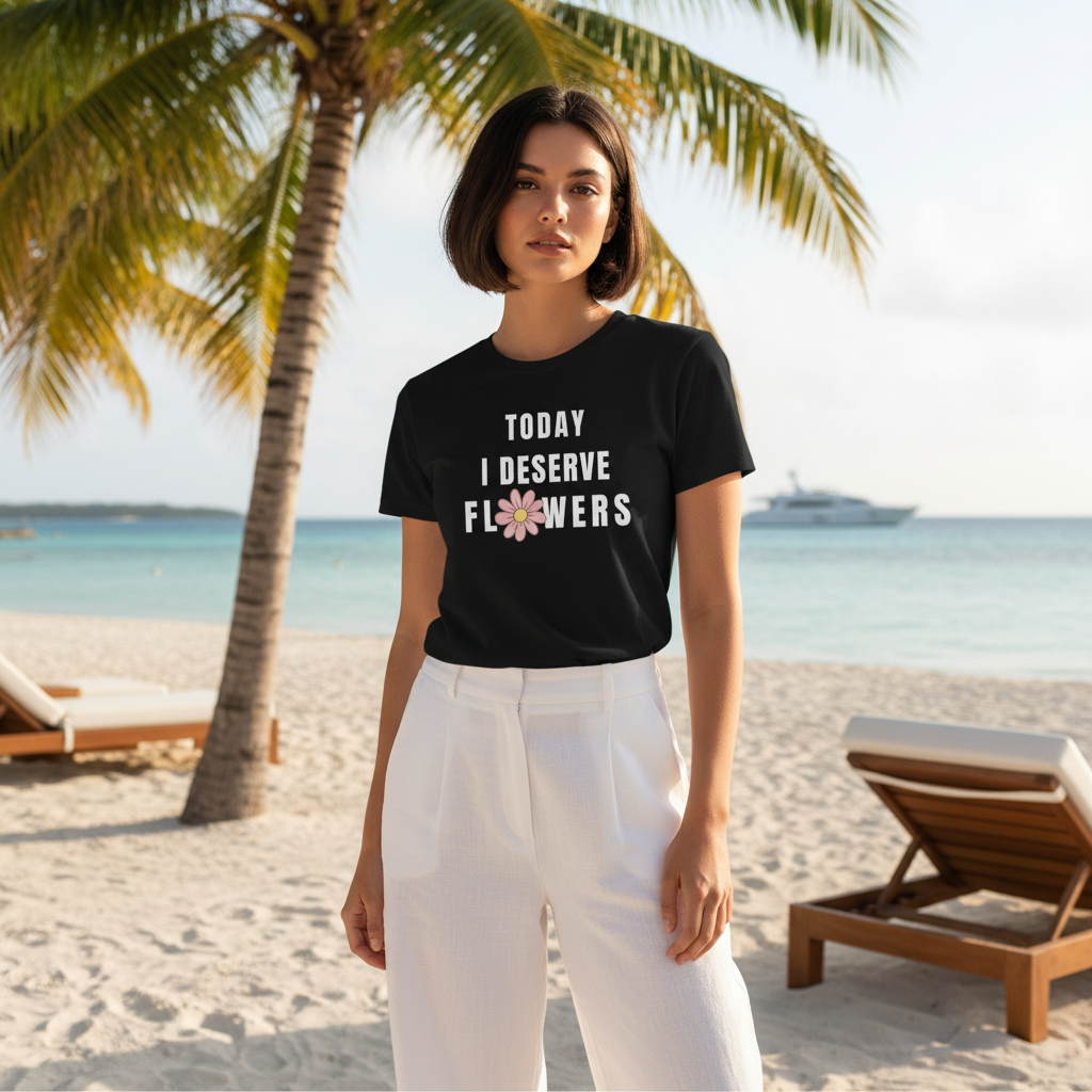 Today I Deserve Flowers Lifestyle Photo